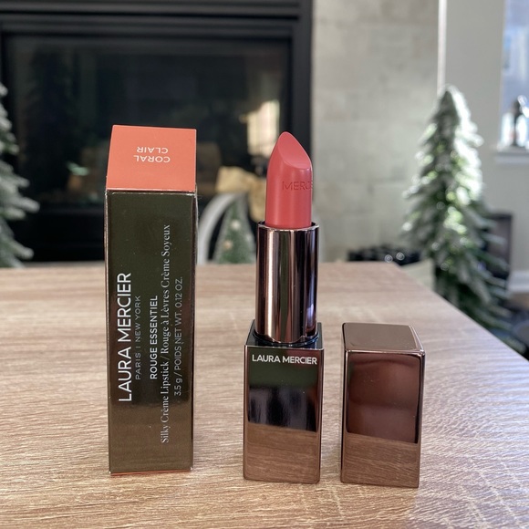 New!💄✨👄 Laura Mercier Rouge Essentiel Silky Lipstick - Coral Clair - Picture 2 of 3